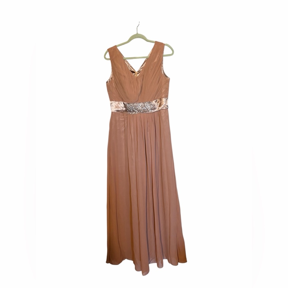 Elegant Sleeveless Brown Dress